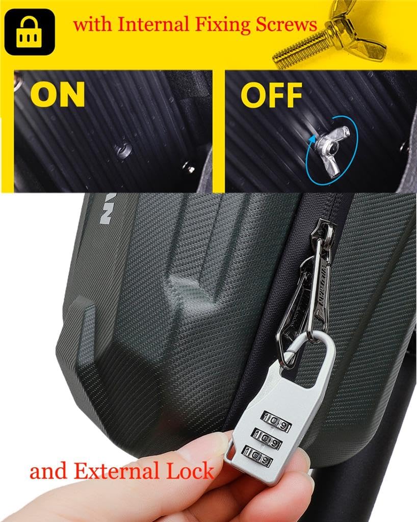 1/3/4.5L Scooter Tasche für Roller Fahrradtasche Lenker wasserdichte Vorder Tasche für Elektroroller e-Bike Xiaomi Mijia M365 Sedway Ninebot, 4.5L, schwarz
