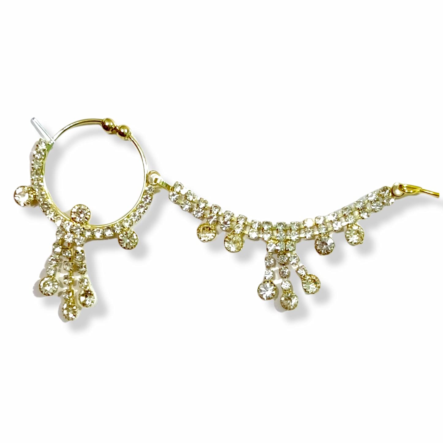See full amazon price history chart for The Kanha Store Devi MATA Nosering Stones Nath with Metal Chain for Radha Rani (2.5″ to 4.5″ Chain Length) - 6 Colors | Brij Sugandha (2.5 INCH, White) The Kanha Store Devi MATA Nosering Stones Nath with Metal Chain for Radha Rani (2.5″ to 4.5″ Chain Length) - 6 Colors | Brij Sugandha (2.5 INCH, White) (B09HCK8BNF) Amazon Price History, Amazon Price Tracker