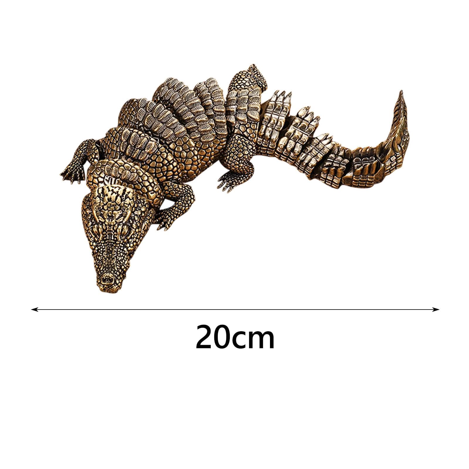 Amazon.co.jp: XLWLLNJ ワニフィギュア爬虫類関節玩具デスク装飾