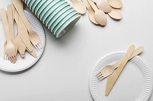 Perfectware Platos de papel de 6 pulgadas. Platos de papel desechables. Paquete de 1000 unidades, color blanco