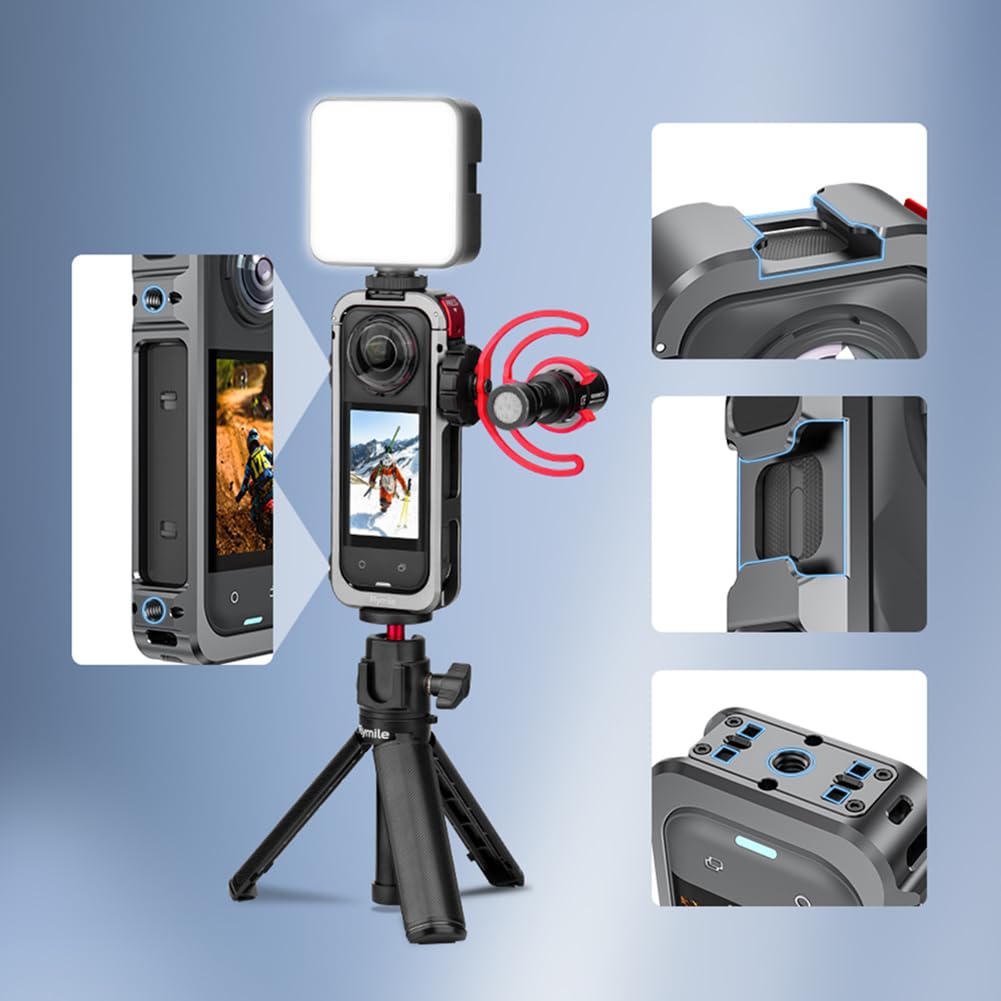 Custodia protettiva in lega di alluminio per fotocamera sportiva X5