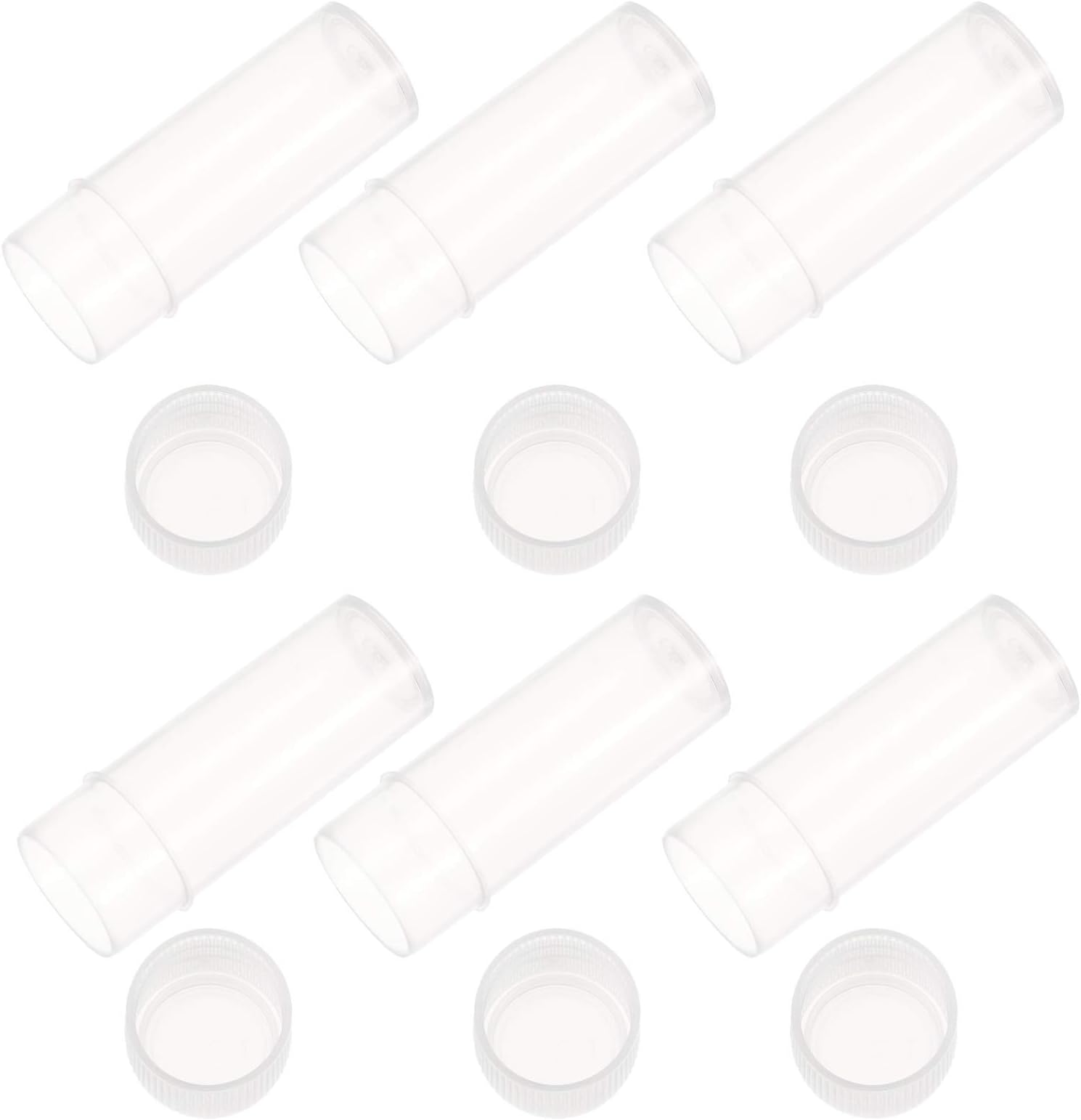 100pcs Sample Bottle Plastic Sample Tubes with Lid Small Storage Vial Container Test Tube for Refillable Supplies 5ML