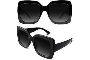 GQUEEN Oversized Square Sunglasses: The Perfect Retro Accessory