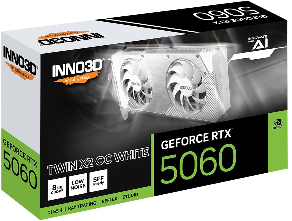 VGA INNO3D RTX 5060 TWIN X2 OC 8GB WHITE