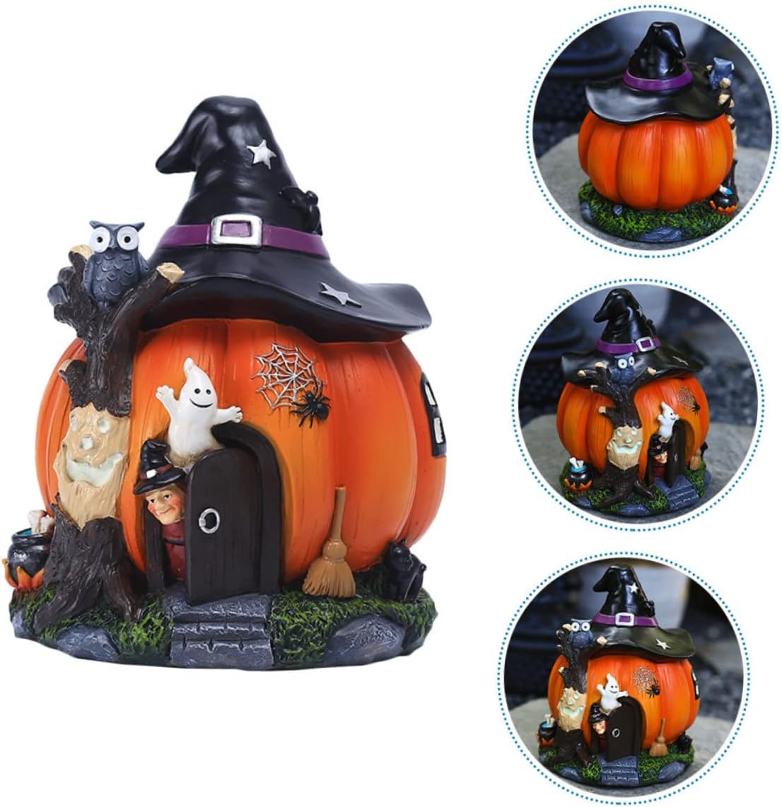 Garneck 1個 115000 お化け屋敷の装飾 グロー装飾 ハロウィンのカボチャライト 光るパンプキンハウス ハロウィンデスク