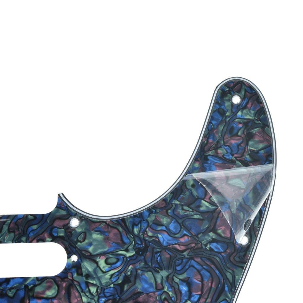 Dopro 8 otworów Tele Style Guitar Pickguard TL Pickguard z otworami na śruby montażowe do Tele/Telecaster Abalone Pearl