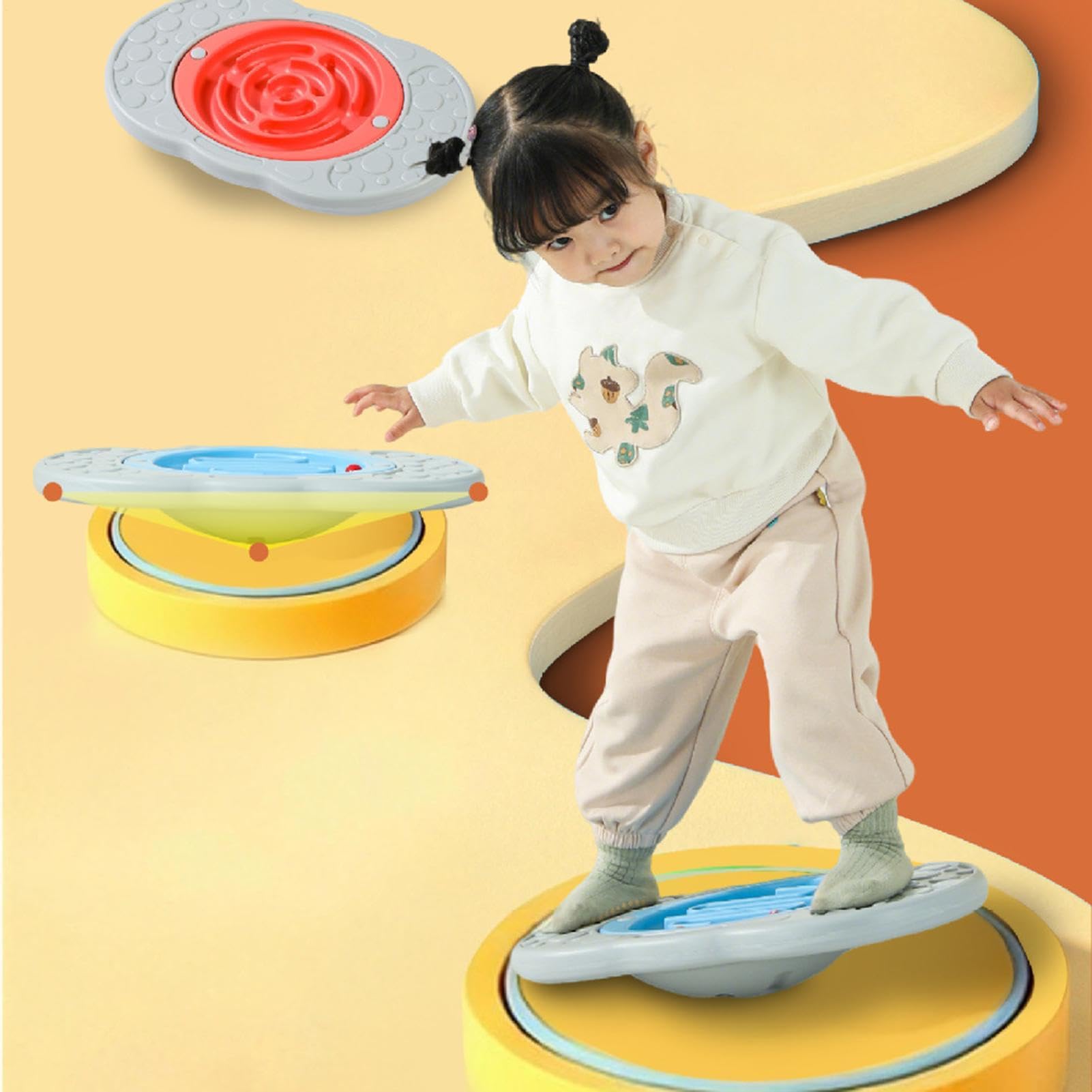 Tabla De Equilibrio Infantil Con Laberinto Juguete de Coordinación Mano-y