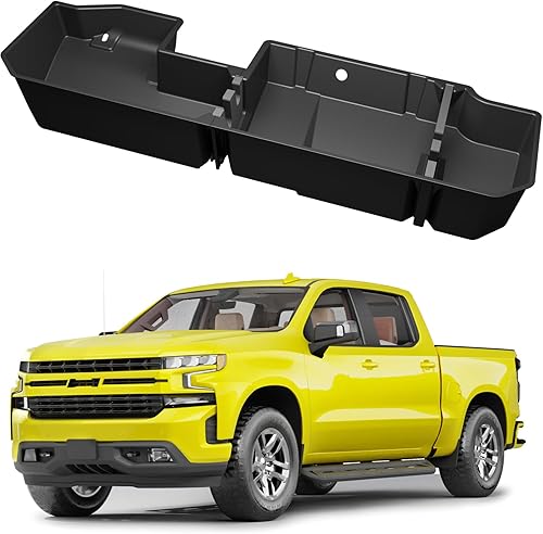 KINGGERI Cajas de almacenamiento para debajo del asiento compatibles con Chevy Chevrolet Silverado 1500GMC Sierra 1500 2019-2026, SilveradoSierra