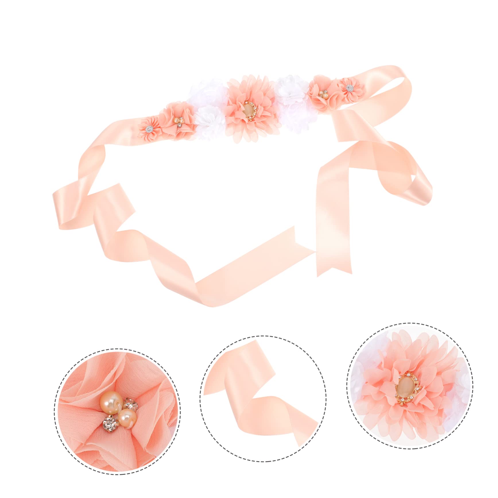 MAGICLULU 5 Set Per Abbellire Il Tuo Outfit Premaman Cintura Fascia E Spilla Per Fiori Da Mamma