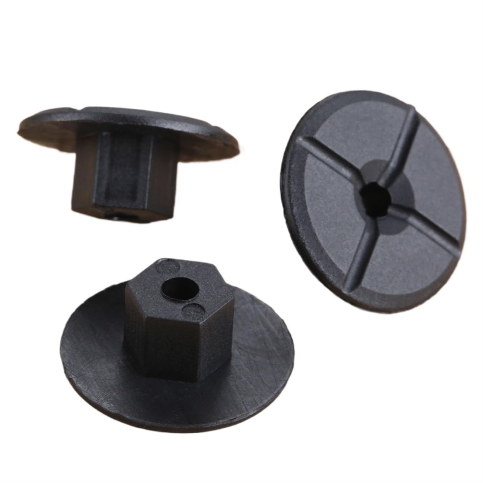 YTQMoreBNZ 50Pcs 4mm Hole Auto Fastener Unthreaded Nuts Car Fender Mud Flap Splash Guard Wheel Arch Bumper Panel Clip For Mercedes Benz