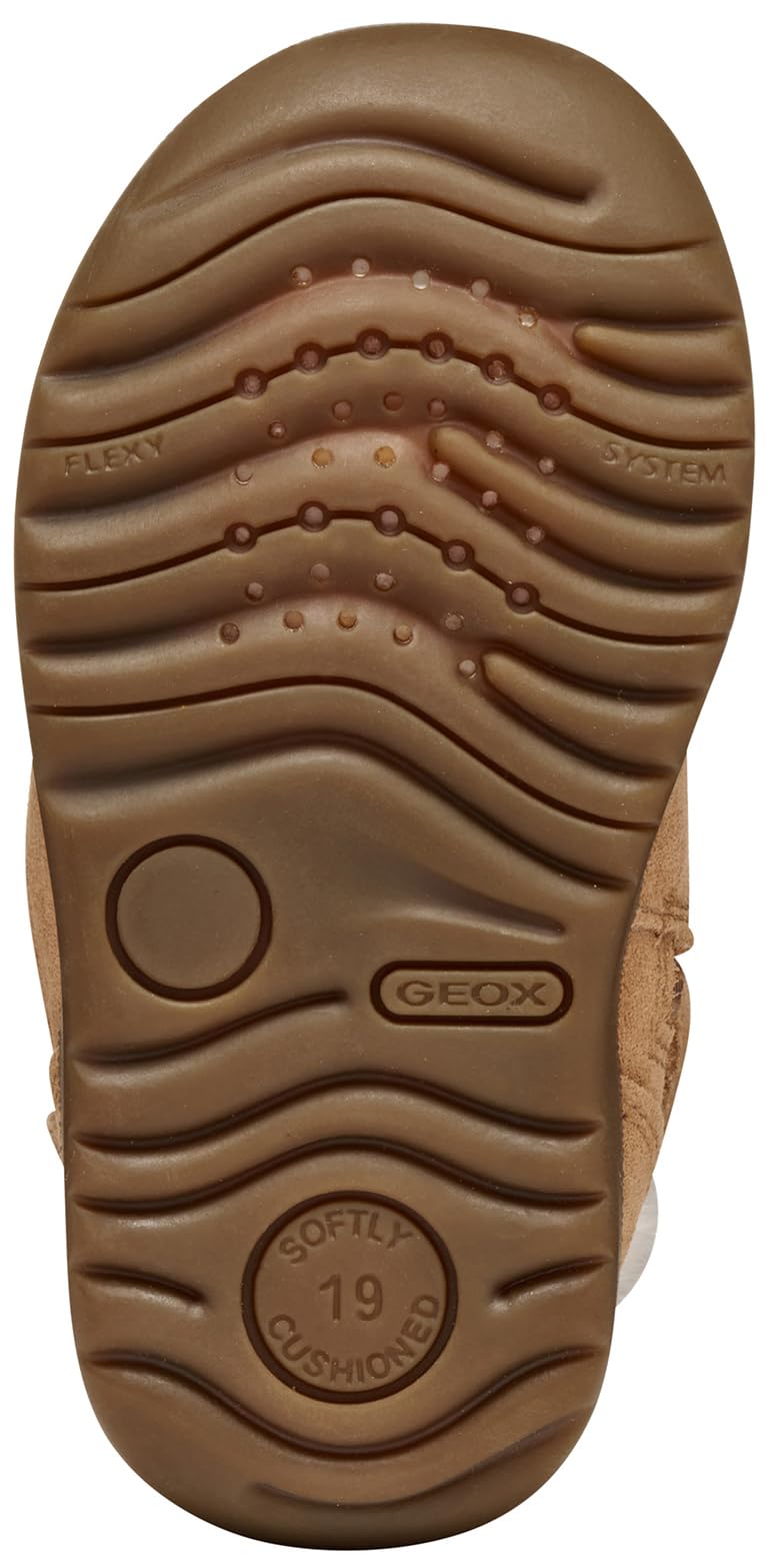 Geox Garçon Fille B Macchia Girl First Walker Shoe, Cognac, 26 EU