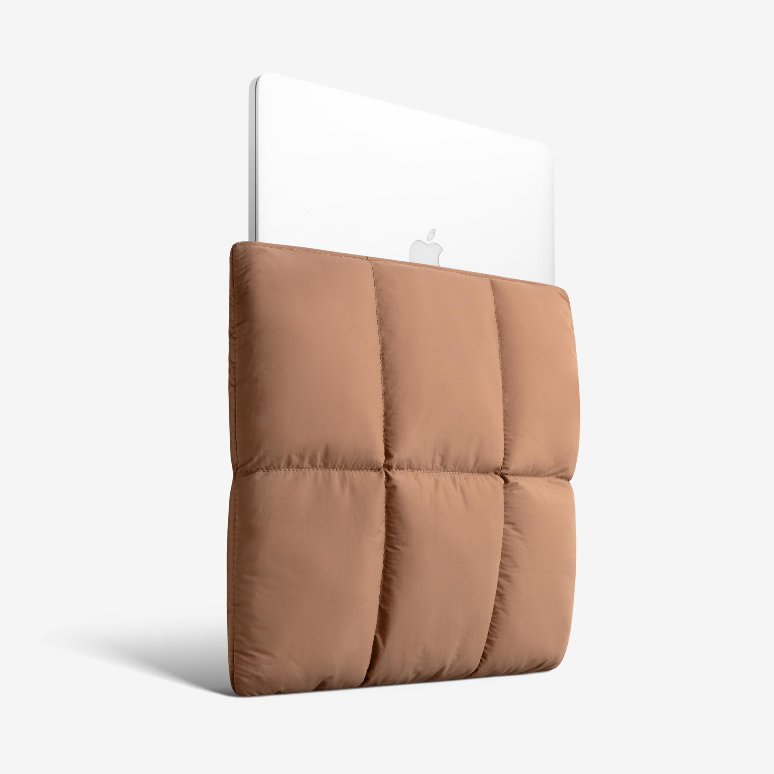 Puffy - Custodia protettiva per computer portatile da 13 a 15,6 pollici, motivo floreale, morbida, trapuntata, per MacBook Notebook, A-rosa, 15 Inch