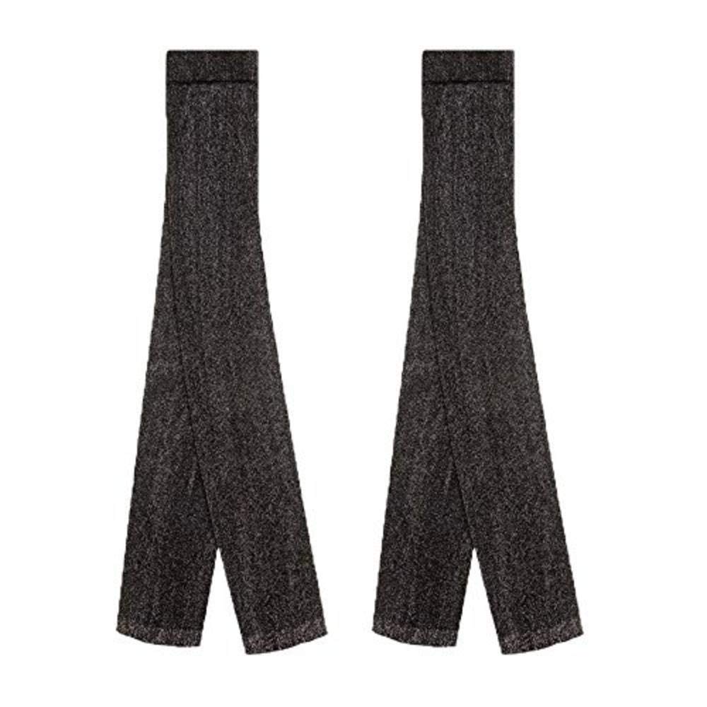 Country Kids Girls Sparkly Footless Tights, Black, 1-3 Years