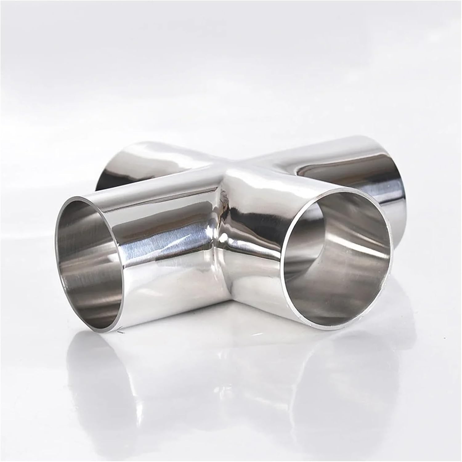 76mm パイプ外径 突合せ溶接クロス 4ウェイスプリッター SUS 304 ステンレススチール製継手 スプリッター 自家製ビールワ