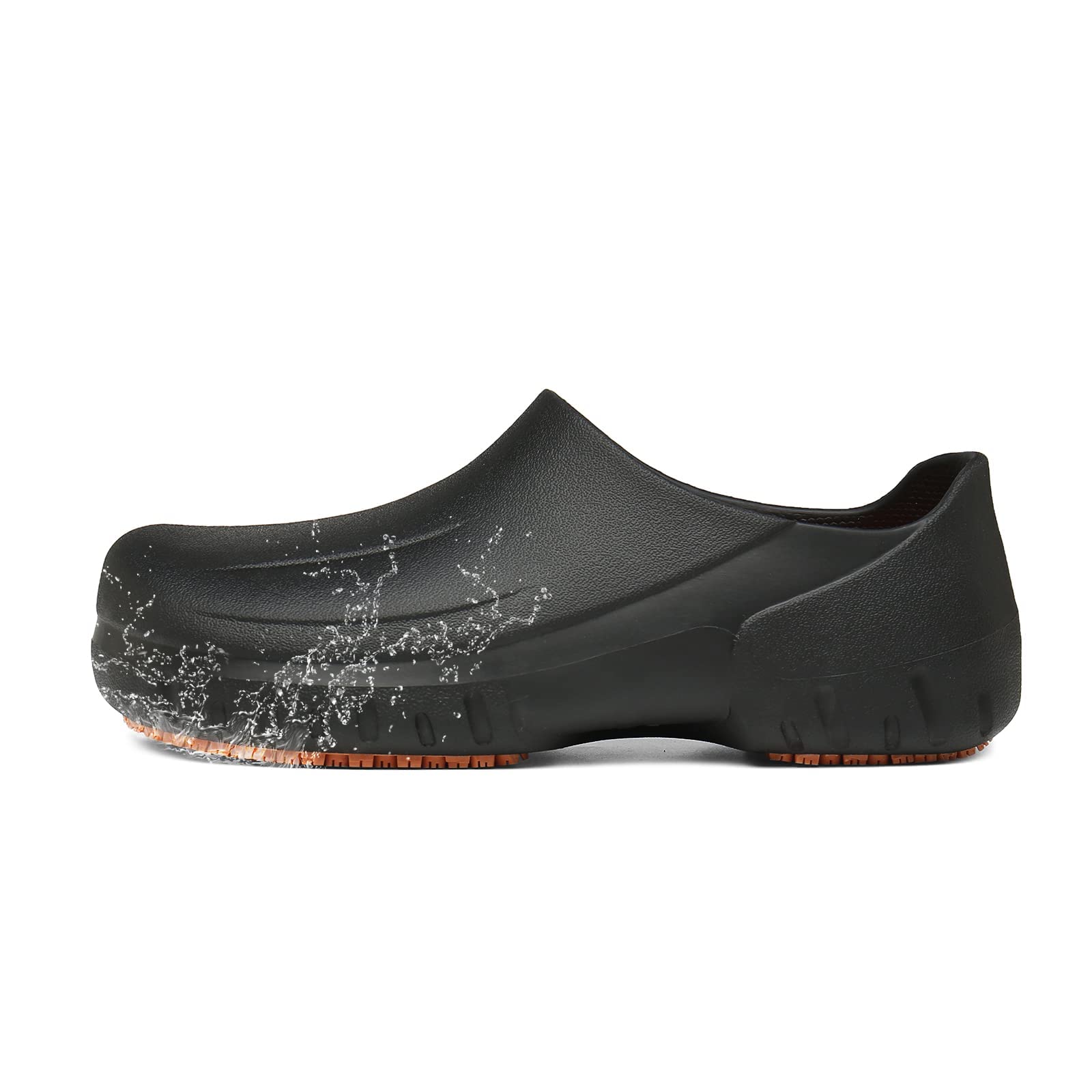 Men's Non Slip Work Shoes for Chef, Oil Resistant Chef Shoes for Men, Food Service Shoes for Restaurant, Zapatos de Cocina para Hombres Black