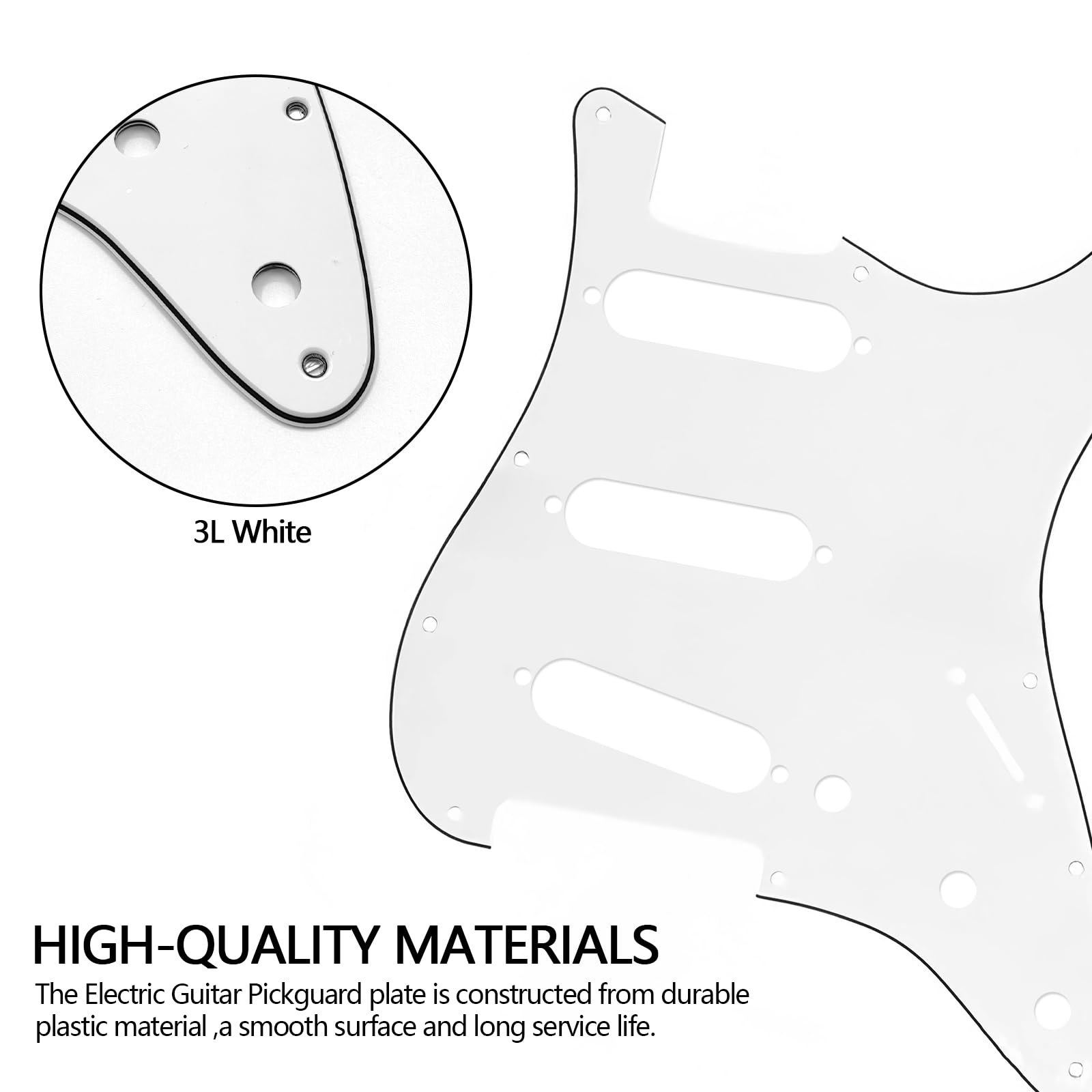 Musiin electric guitar pickguard compatible with Strat/Stratocaster 3-layer protector - Image 3