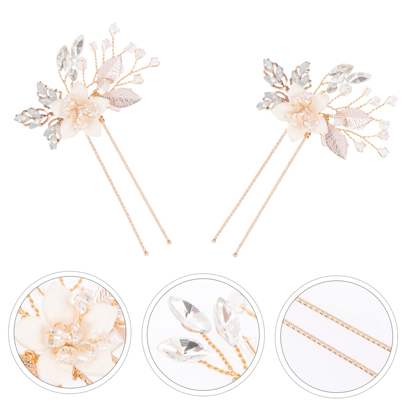 DOITOOL 5paare Rhinestone Flower Haarspangen Für Hochzeiten Elegante Braut Haarschmuck Mit Funkelnden Wasserdiamanten Für Einen Unvergesslichen Auftritt Bei Feierlichkeiten Und Festen