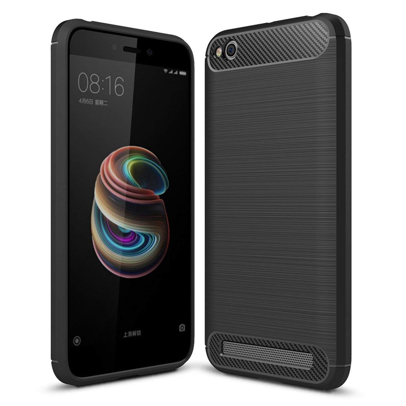 Pinaaki Enterprises Back Cover Case for Xiaomi Redmi 5A / Xiaomi Redmi 5A Cases & Covers (Carbon Fibre Rugged Armour Black Colour) (B09LQT8YX4) Amazon Price History, Amazon Price Tracker