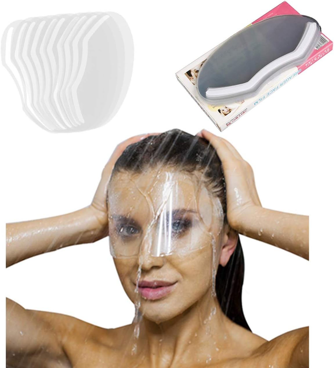 LWBTOSEE 100PCS Disposable Transparent Face Shield, Microblading Makeup