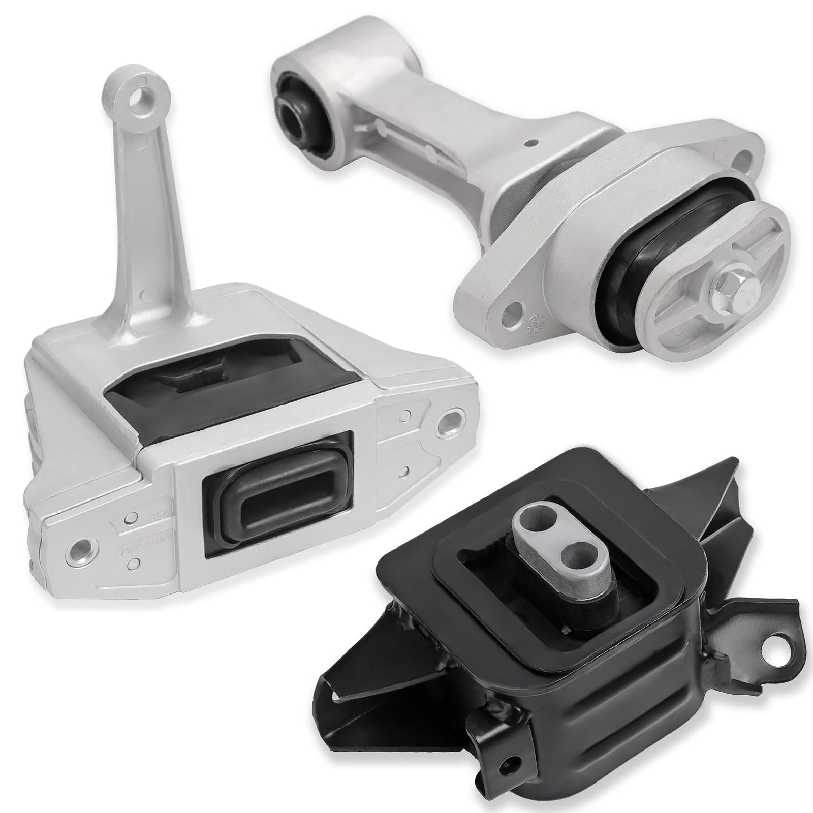 Engine Motor Mount & Transmission Mount Kit Compatible with Hyundai Kia Vehicle Elantra 1.4T 1.6T 2.0L 2017-2020, Ioniq 2017-2022, Forte 2019-2020 Replaces# A71207 A71210 A71100 21830F2100 (3PCS)