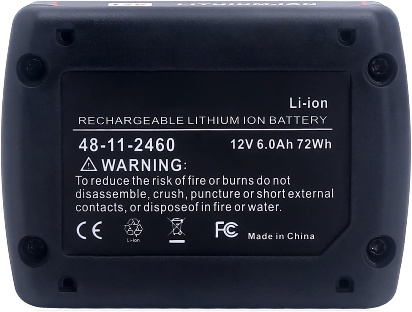 Lasica 2 Pack 6.0Ah M-12 Lithium-ion Replacement Battery Compatible with Mil-Waukee M-12 12V Battery 48-11-2460 48-11-2412 48-11-2401 48-11-2440 and 12-Volt M-12 Cordless Tool Battery Packs - Image 9