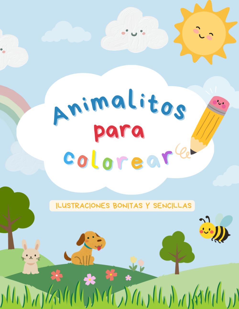 COLOREA ANIMALITOS: Libro para colorear de animales