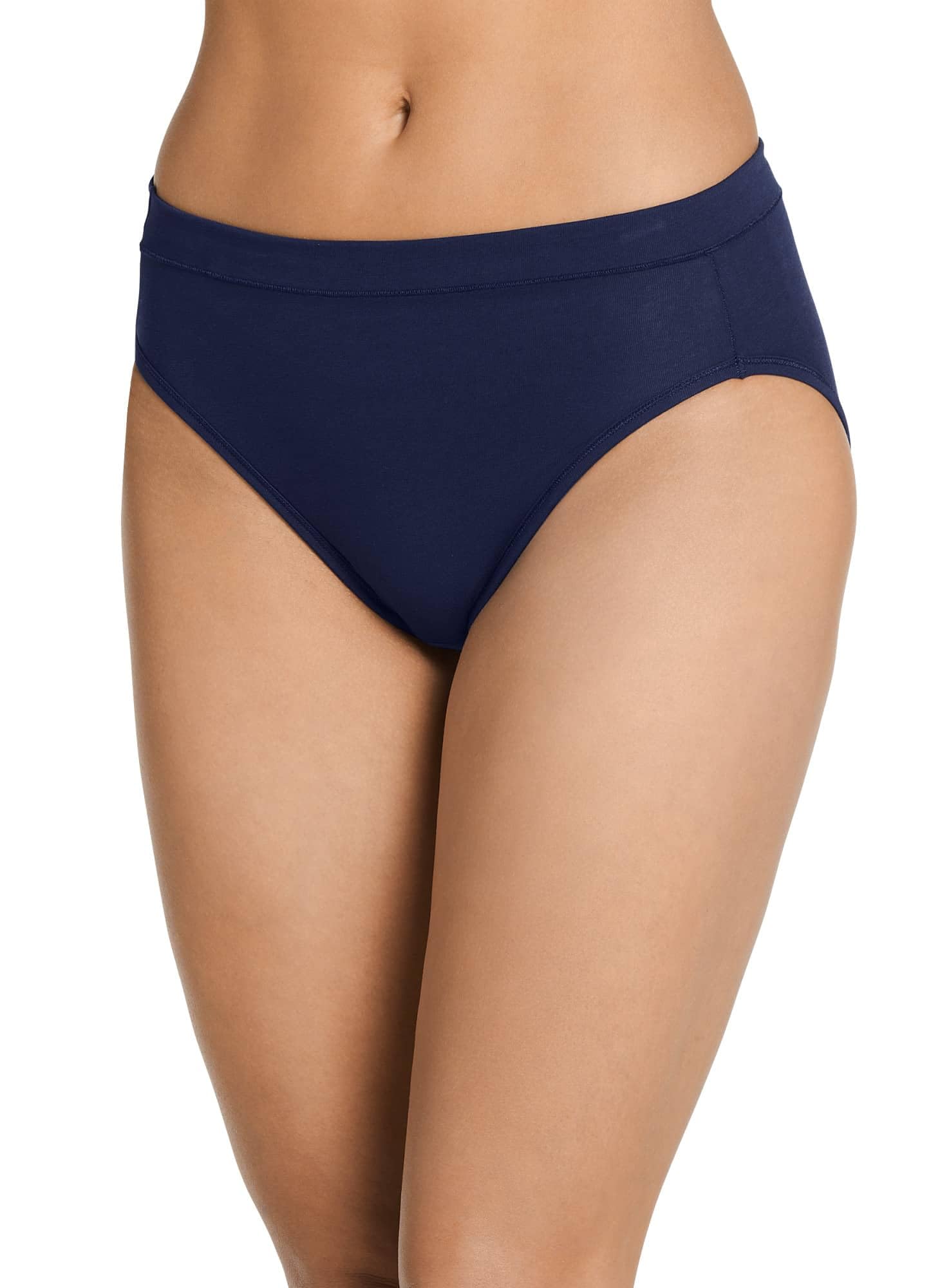 Jockey Women's Underwear Cotton Stretch Hi Cut, Just Past Midnight, 5