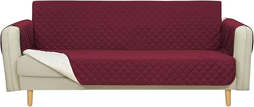 Yastouay Funda de sofá fundas de sofá para sofá de 3 cojines funda de sofá impermeable con espuma antideslizante y correa elástica funda resistente