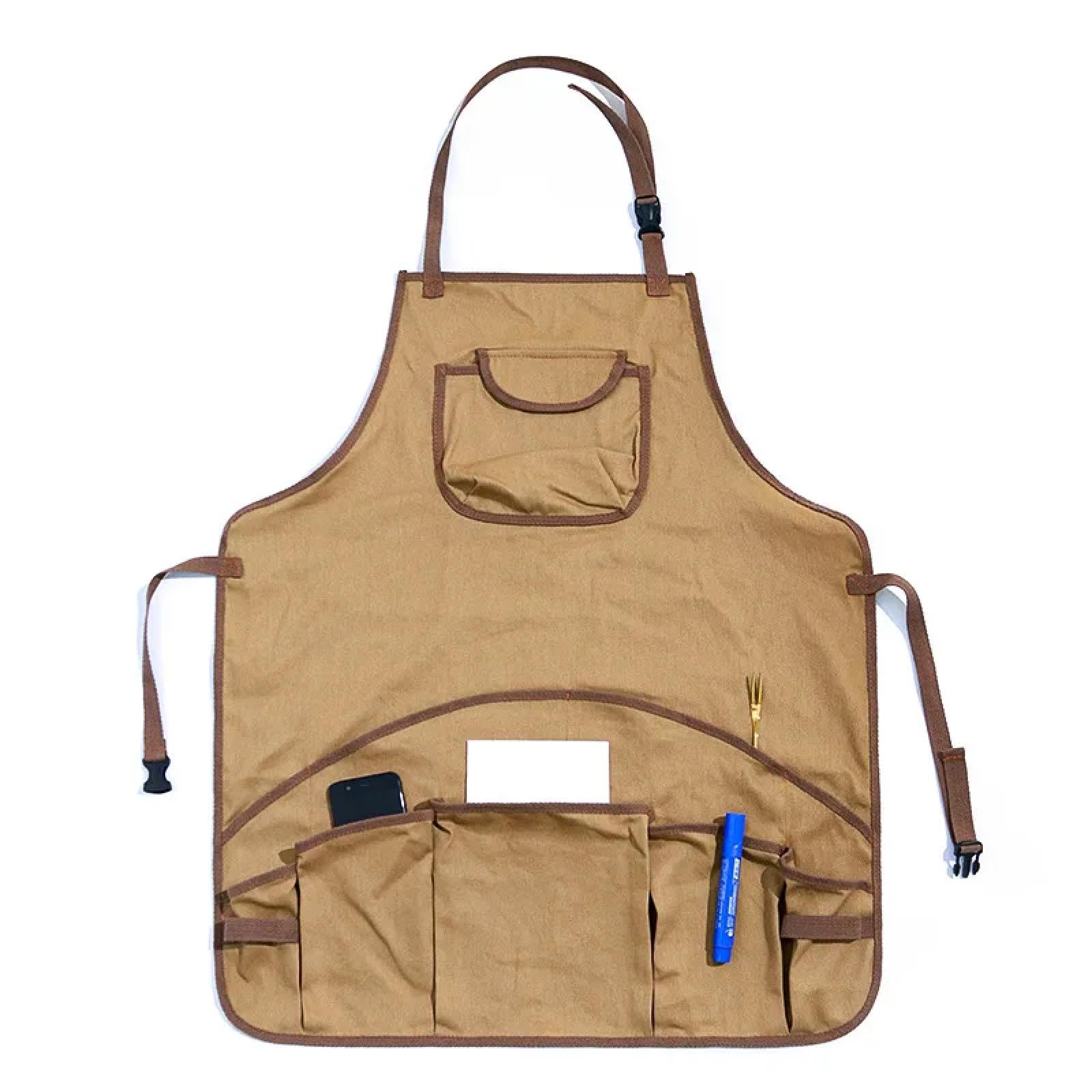 Delantal Cocina Baberos Delantal De Jardinería para Exteriores Carpintero Camping Picnic Floristería Ropa De Trabajo para Hombres Y Mujeres