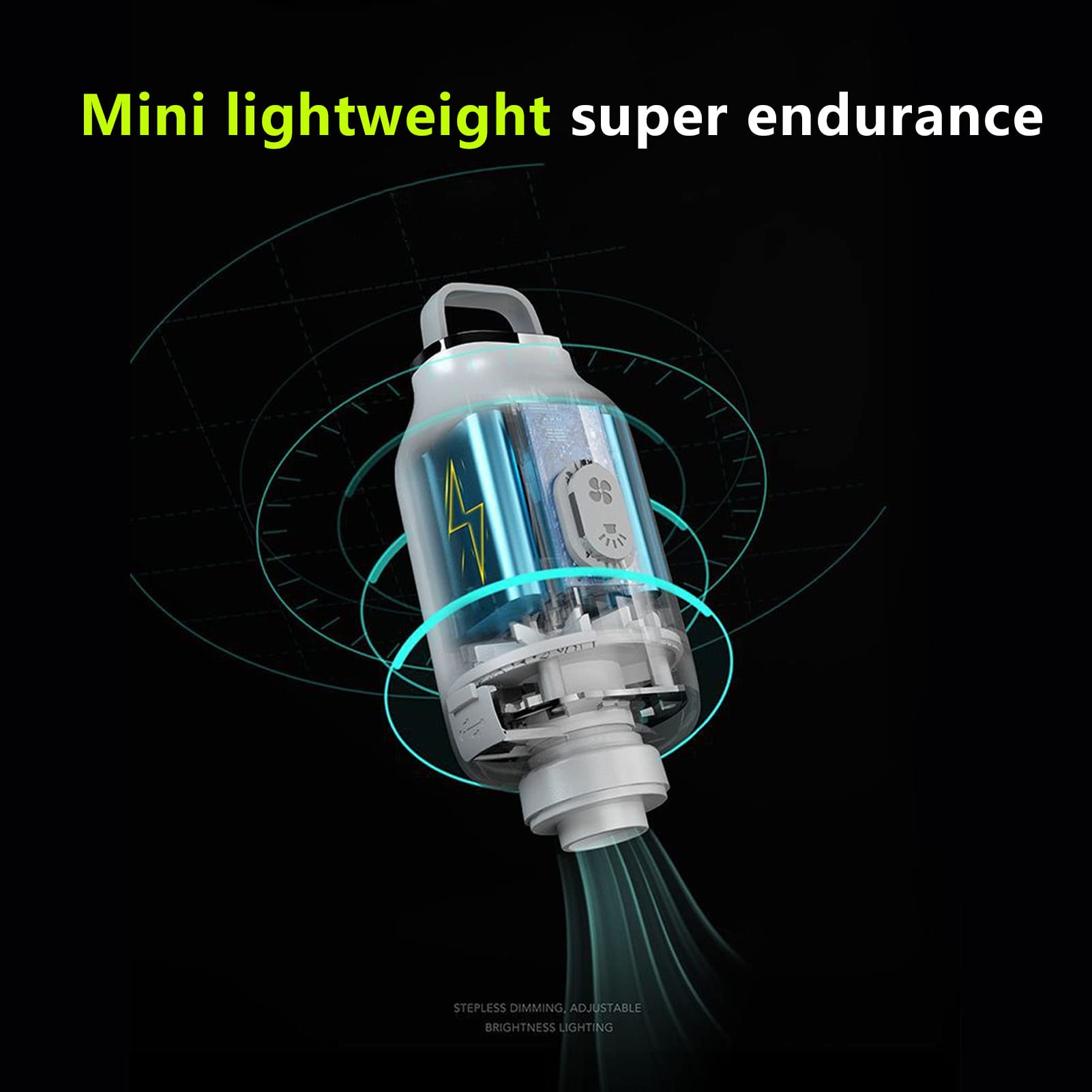 Mini Pompe Gonflable électrique Portable 3000mAh, Pompe à Air Rechargeable pour Les Activités de Camping en Plein Air