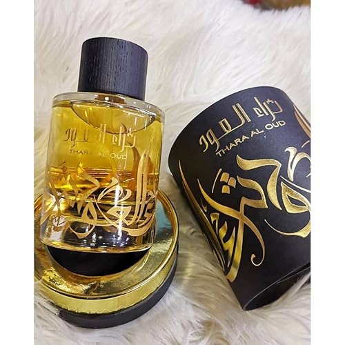 Miniatura 5 de Thara Al Oud EDP - Eau de Perfume 34 onzas  Madera ámbar vainilla cardamomo madera de Oud incienso cuero y sándalo  por Lattafa