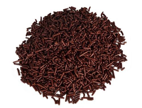 Bulk Chocolate Sprinkles - 18 Lb Wholesale Sprinkles - Chocolate Jimmies Bulk Case - Great For Bakeries & Ice Cream Shops - Chocolate Jimmies For Cake, Cookie, Cupcake, Ice Cream Decorating #TOP1