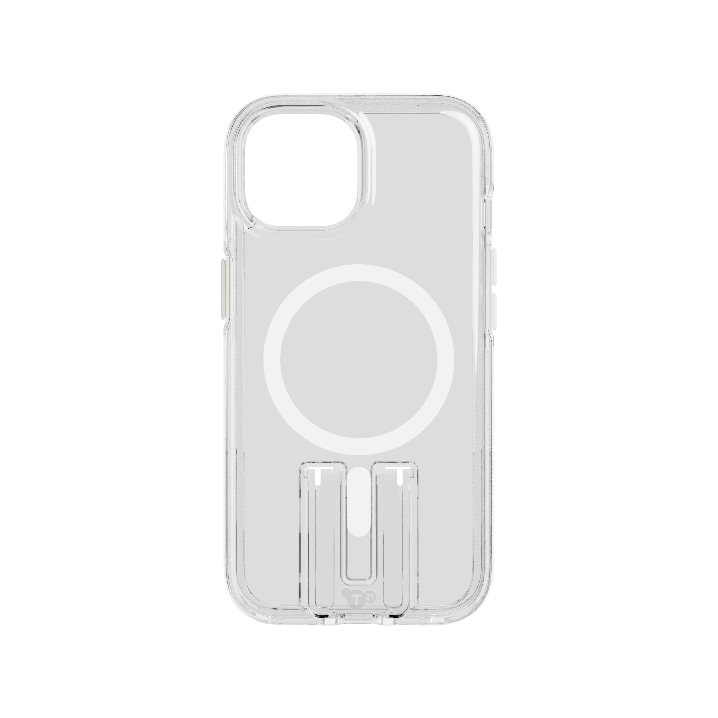 Tech21 EvoCrystal Kick case for iPhone 16e / 15 - Compatible with MagSafe - Impact Protection Case - White