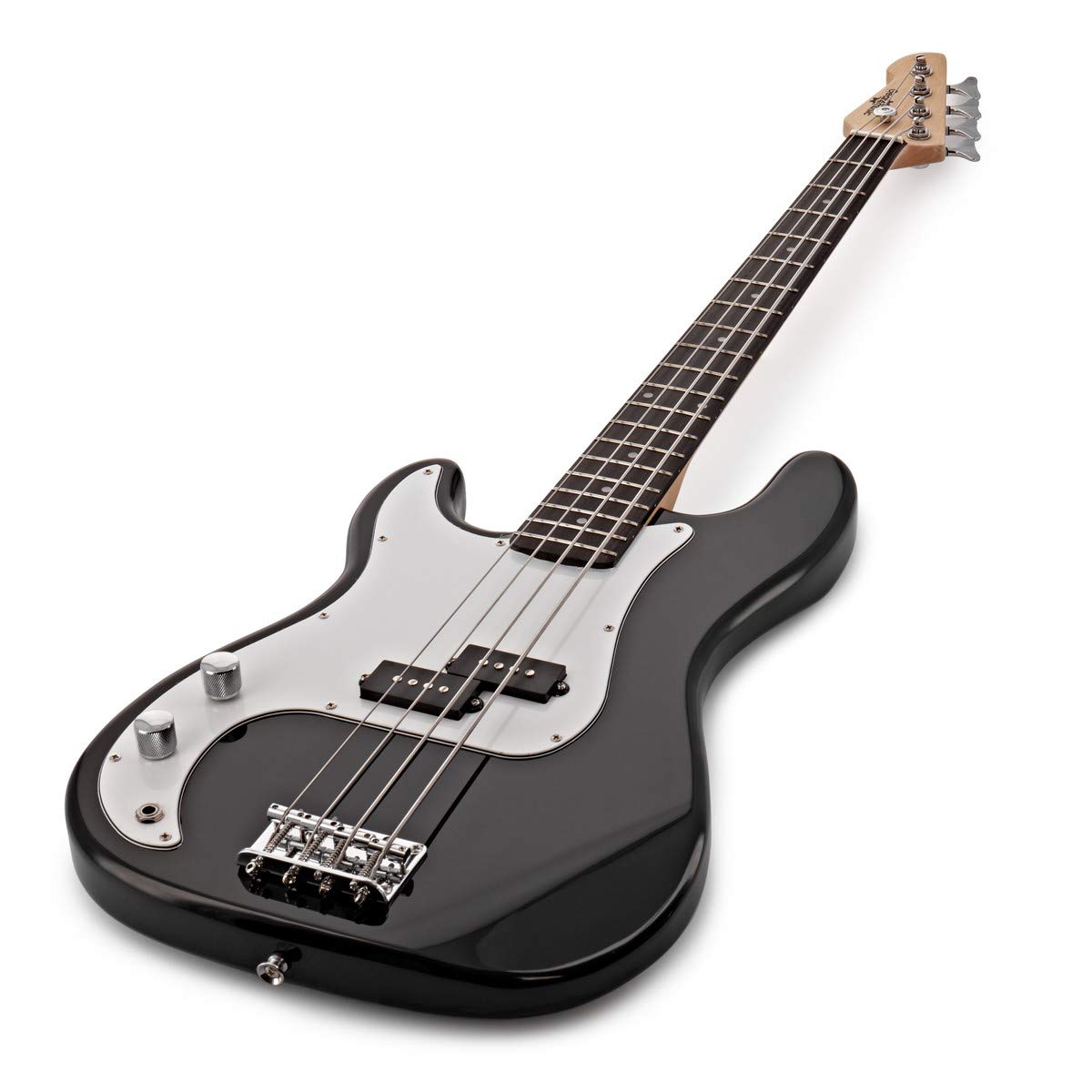 Guitare Basse LA pour Gaucher par Gear4music, Noir