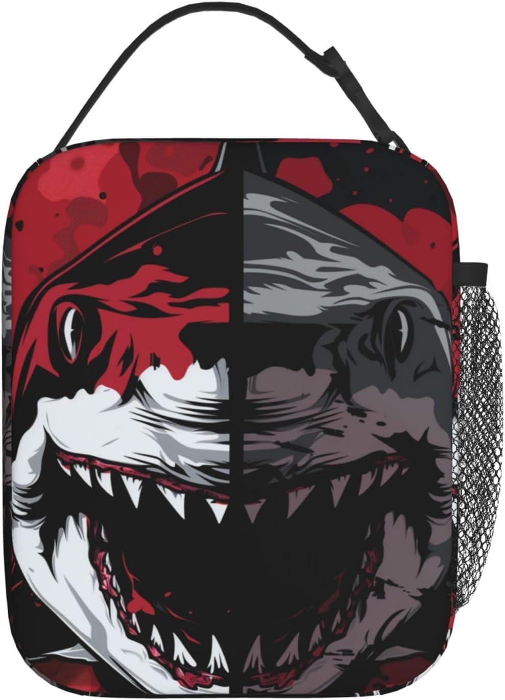 Insulated Lunch Box for Adults Boys Girls Kids Shark Lunch Box for Work,Picnic,School,Travel,Hiking,Beach or Fishing Polyester Shark Theme Lunch Bag - Image 5