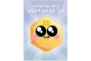 Glassstaff My Natural 20 DnD Greeting Card