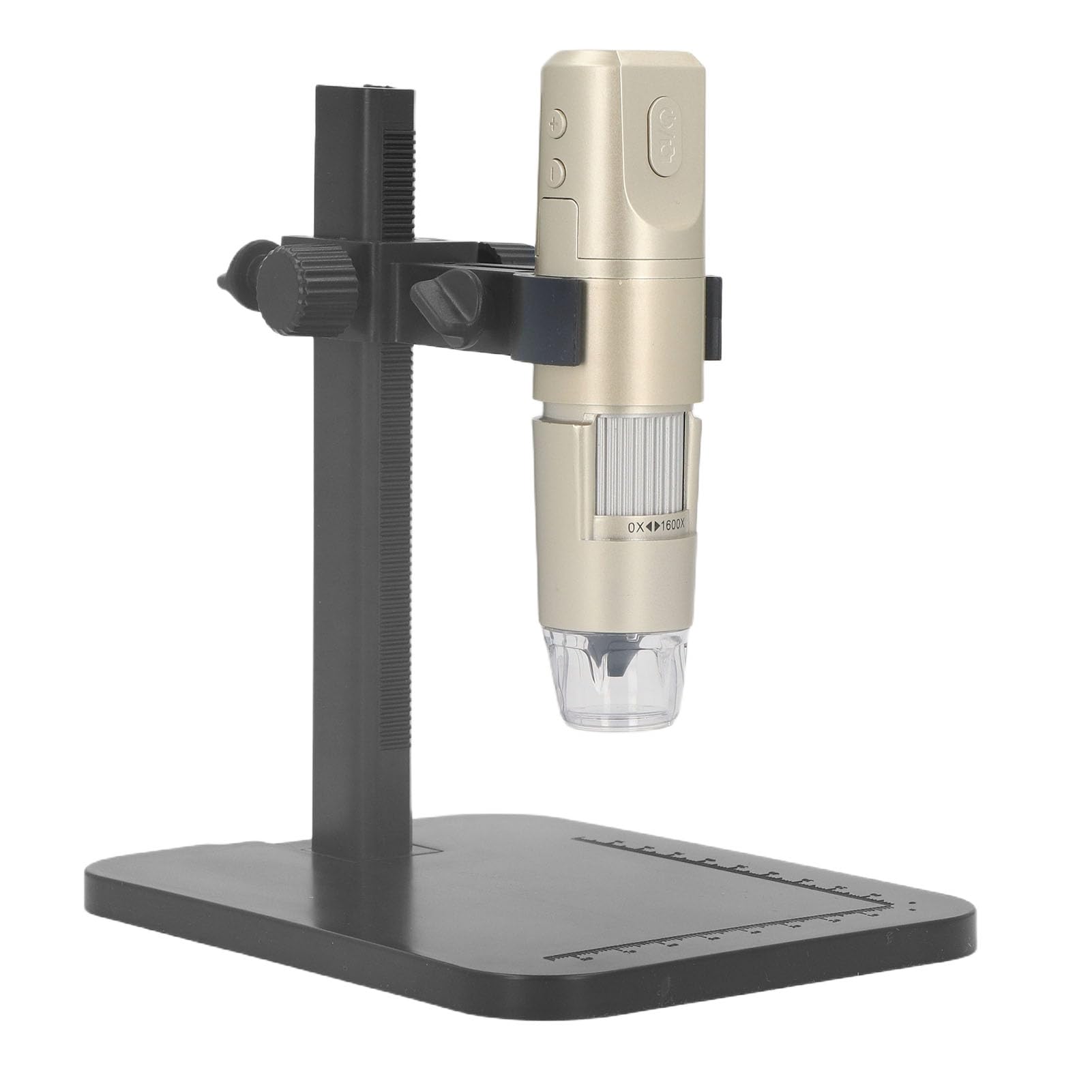 Microscopio Digital USB WiFi 1600X Cámara de Microscopio Portátil con Soporte Ajustable, Compatible con, OS X para Recolección de Sellos, Inspección de PCB