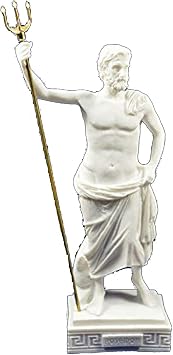 Estia Creations Poseidon Statue Ancient Greek God of The sea Neptune Sculpture