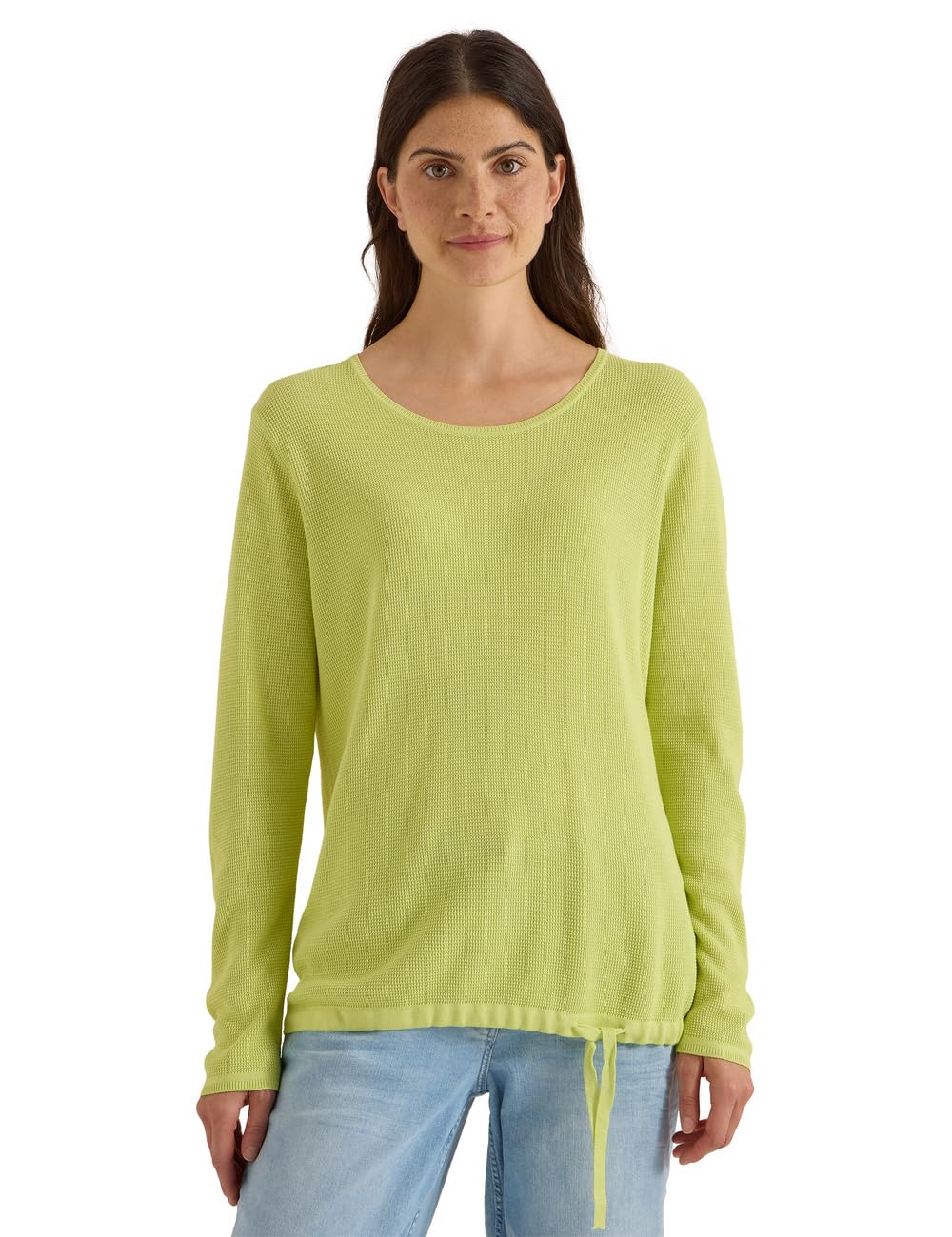 Cecil Damen Pullover mit Rundhals und Struktur
