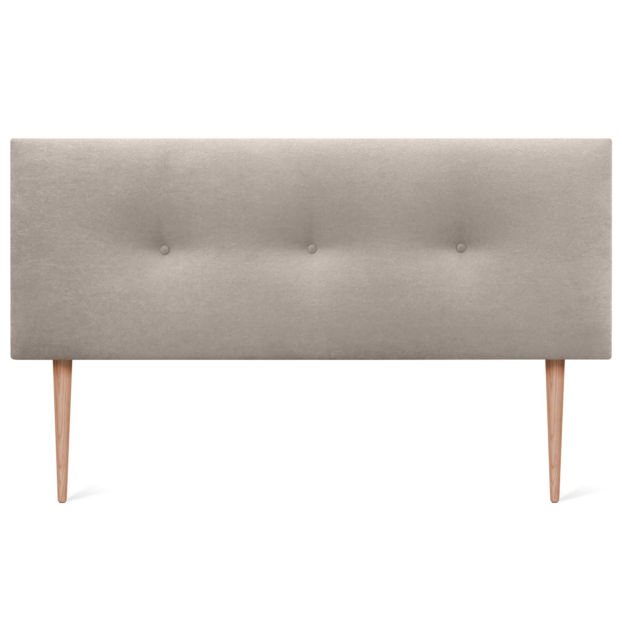 DHOME Testiera in similpelle o in tessuto acualina con bottoni e gambe Testiera imbottita di fascia alta Letto di lusso Camera da letto (Tessuto Beige, 160x105cm (Letti 150/160))