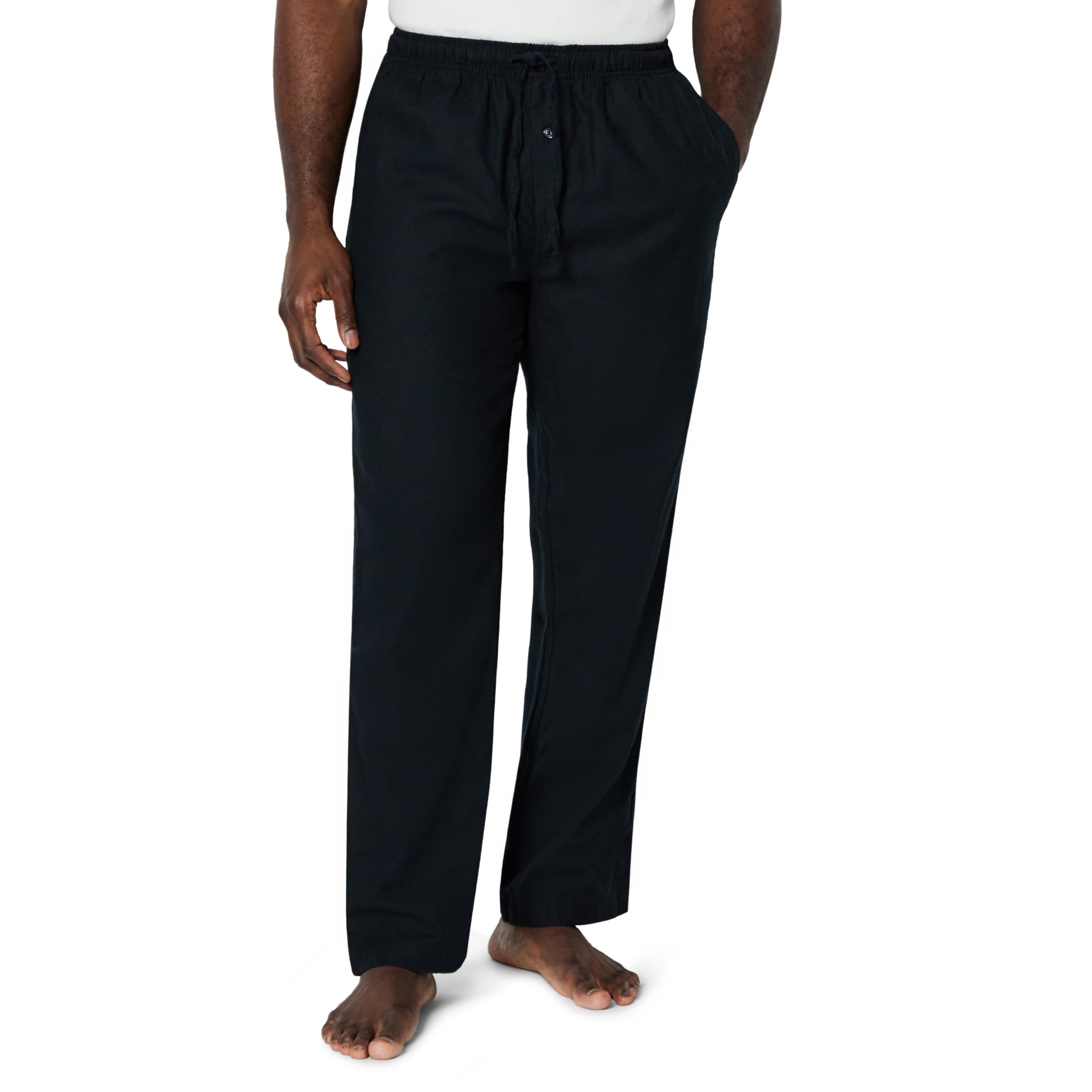 Amazon Essentials Men's Breathable Flannel Pajama Pant, Relaxed Fit, Drawstring, Cotton, Cherry Red/Black Classic Buffalo Plaid, XX-Large