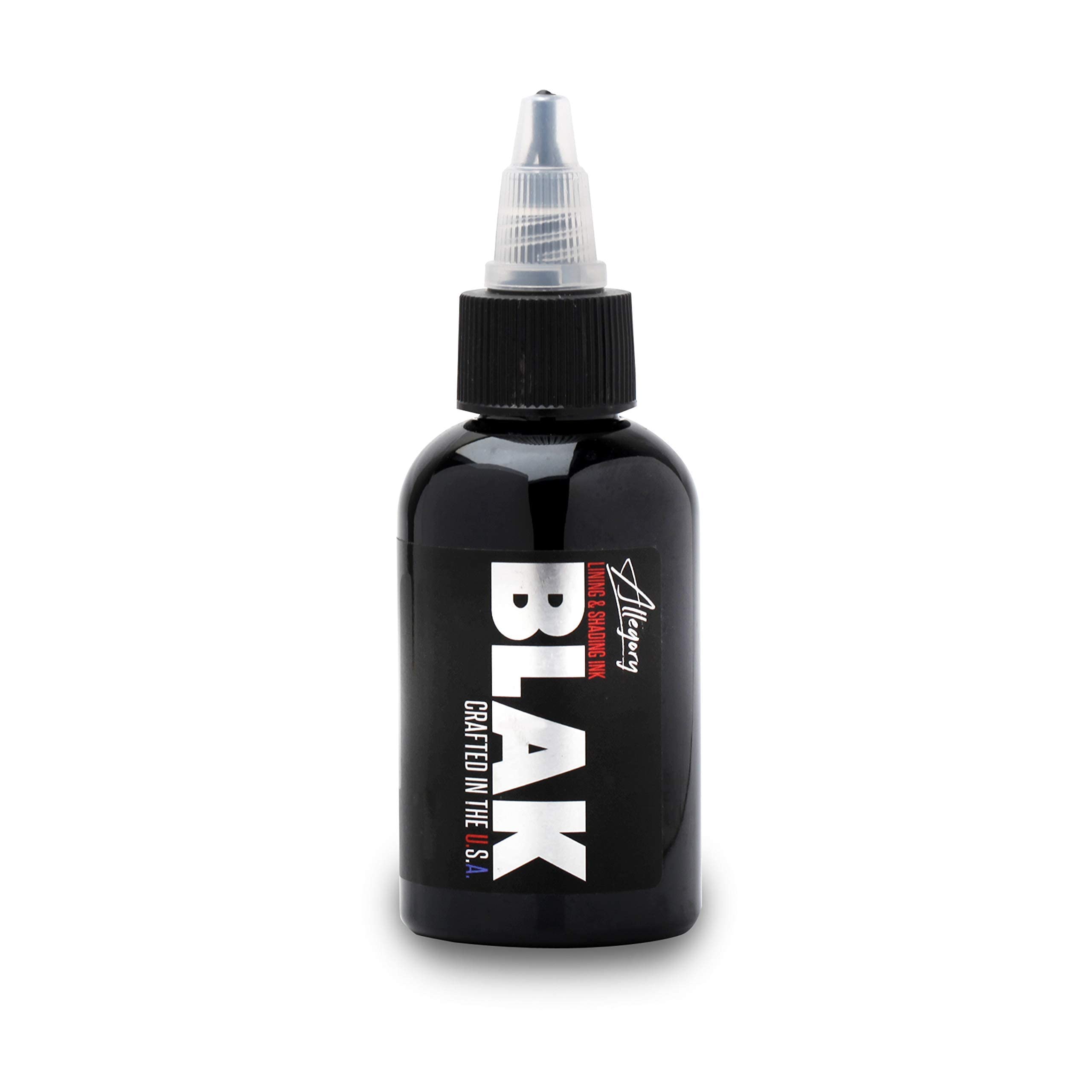 Tattoo Ink – BLAK, Premium Black Tattoo Ink, Perfect for Lining and Shading, Smooth, Consistent Pigment, Vegan friendly Tattoo Color, Organic Ink, Crafted in The USA, 2 oz