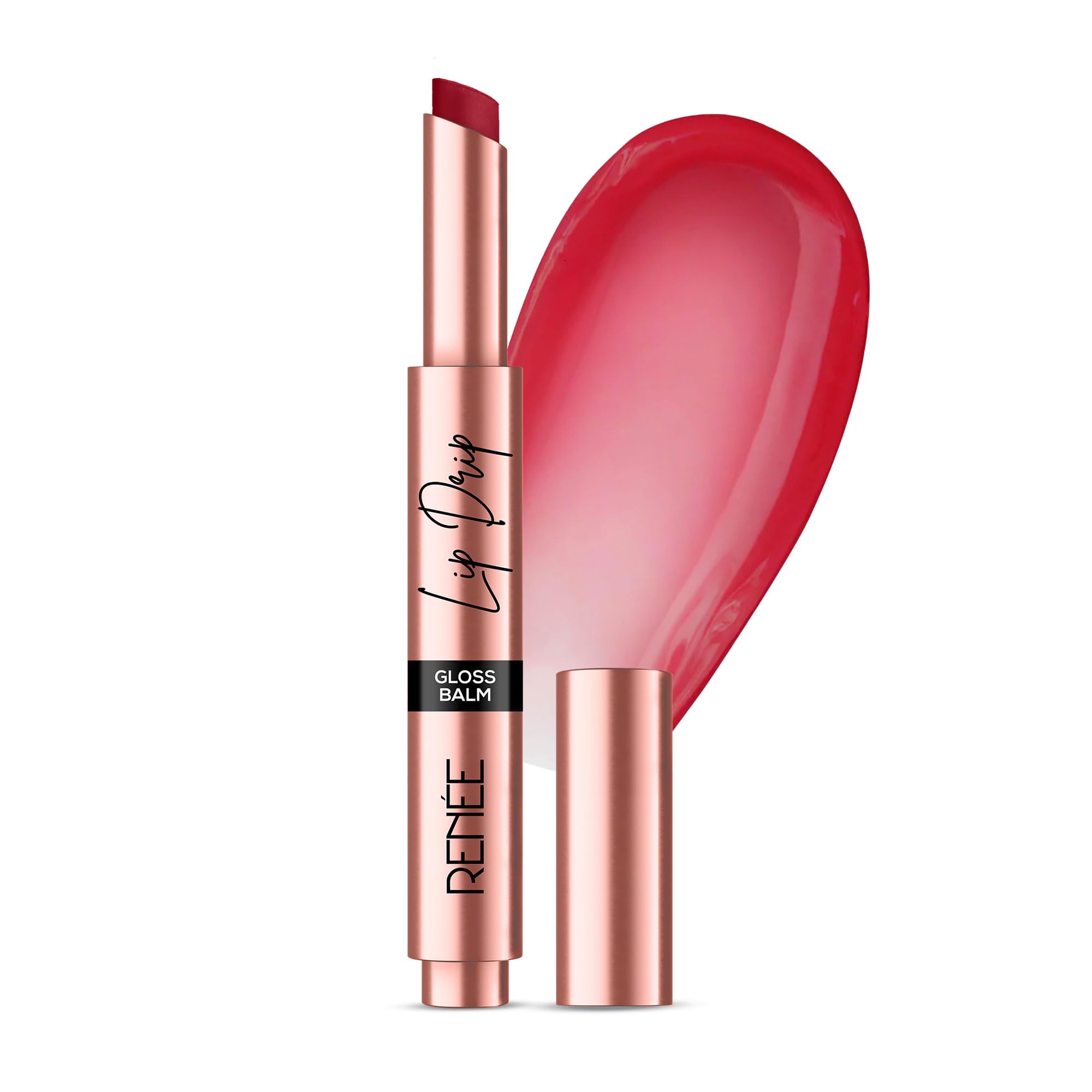 RENEE Lip Drip Glossy Lip Balm- Crimson Charm, High Shine, Lightweight & Long Lasting, Soft & Supple, Easy Glide Formula, Rich Pigment, Non-Sticky, Non-Drying, Hyaluronic Acid & Vitamin E Infused 2.3g-image-30