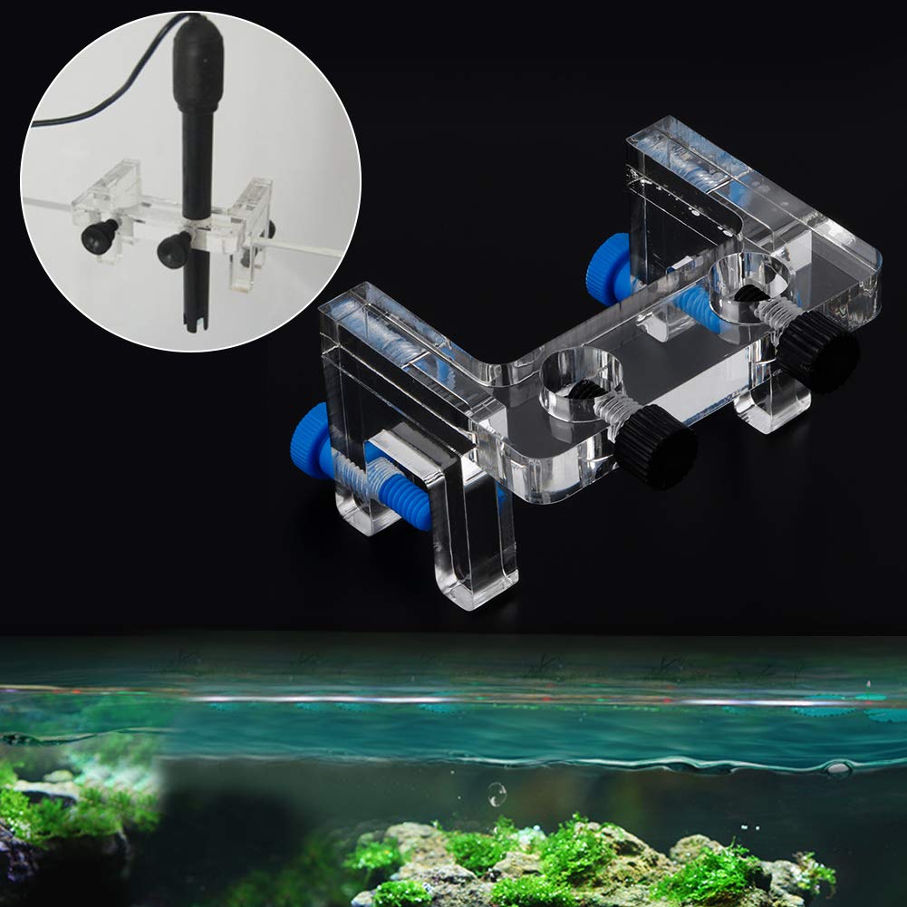 Staffa Per Tubi Acquario - Supporto 5 Tubi Flessibili Con Dosatore, Trasparente - Foto 3