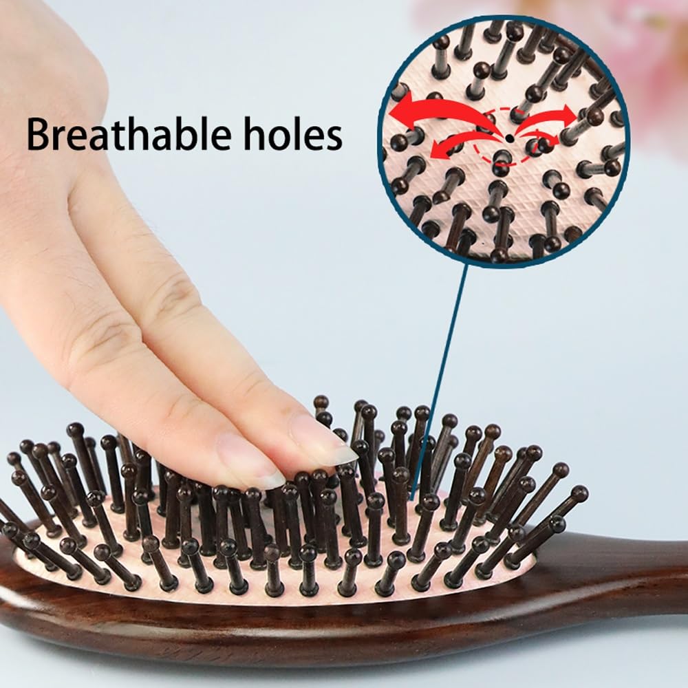 Cepillo de pelo, cepillo de pelo de paleta para mujeres y hombres, cepillo de pelo para cabello húmedo/seco, alisador de masaje, desenredado, cepillo diario para mejorar el brillo y la salud