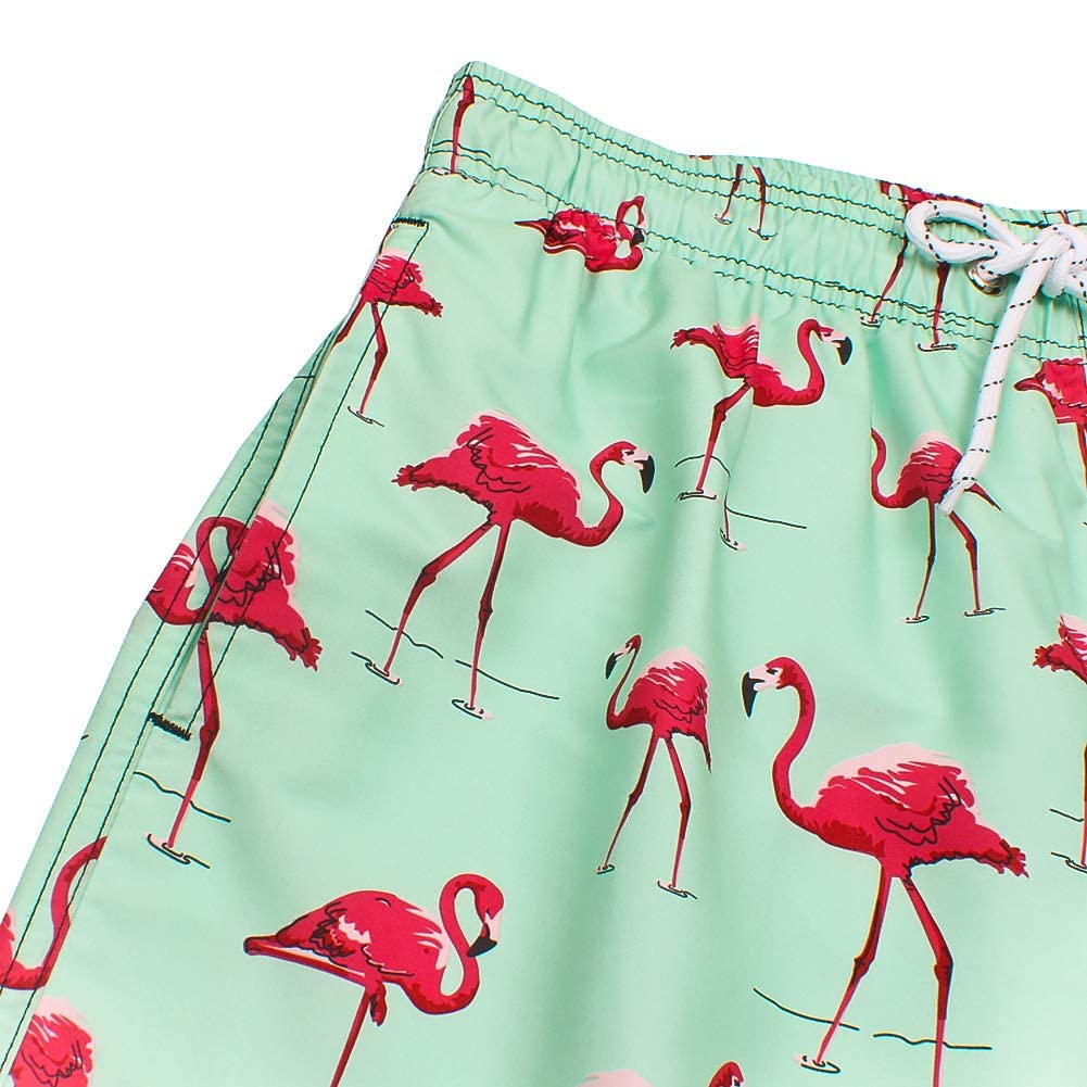 Costume da Bagno da Uomo ad Asciugatura Rapida con Fodera e Tasche in Rete