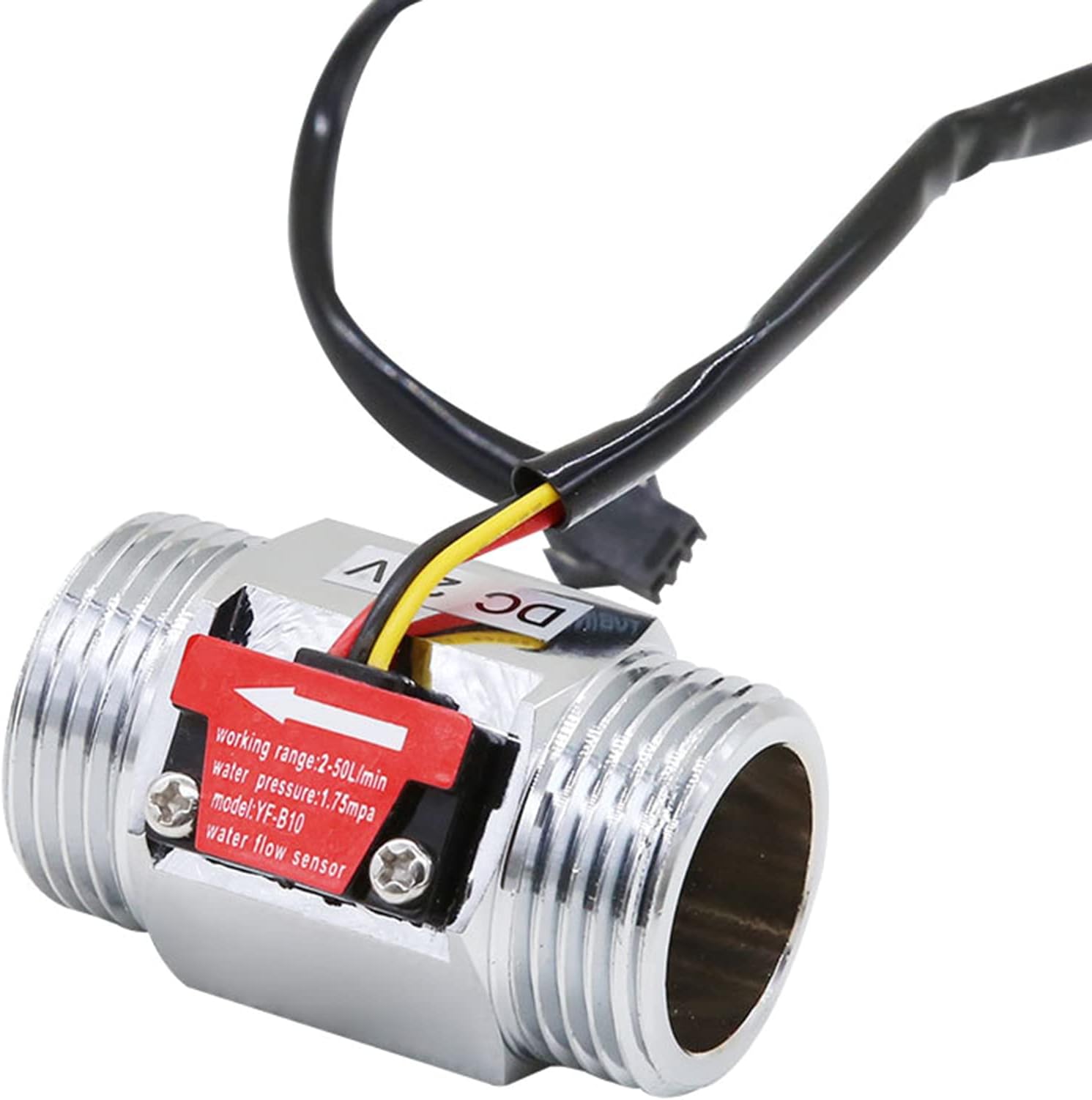 Water Flow Sensor Switch 1inch Effect Liquid Switch Flowmeter Meter For Water Heaters Water Flow Measurement Device Water Sensor