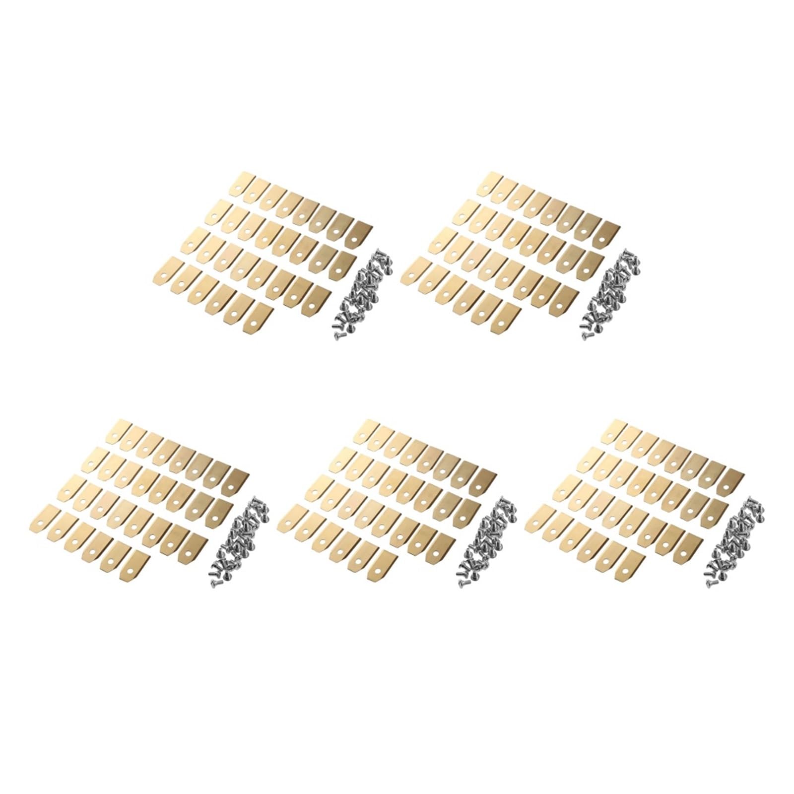 18-150PCS/set Cuchilla Cortacésped Repuesto De Césped Cortadora Pieza 0,7 MM, Compatible Con Husqvarna, Cortacésped Automático, Compatible Con Gardena, Cortacésped(Gold-F)