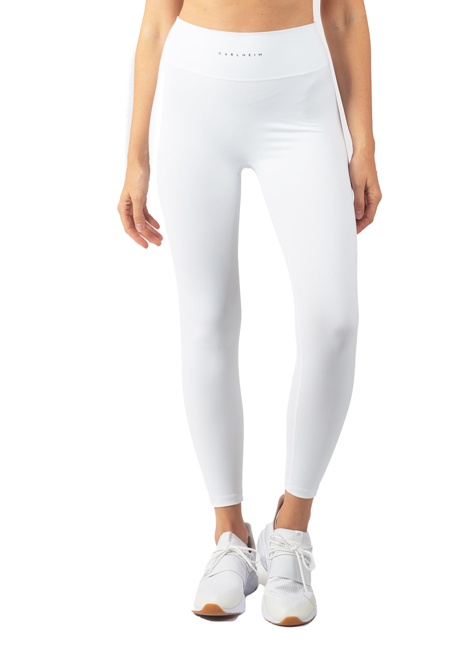 Carlheim Women's Serenita Active Collection Leggings, White, Medium