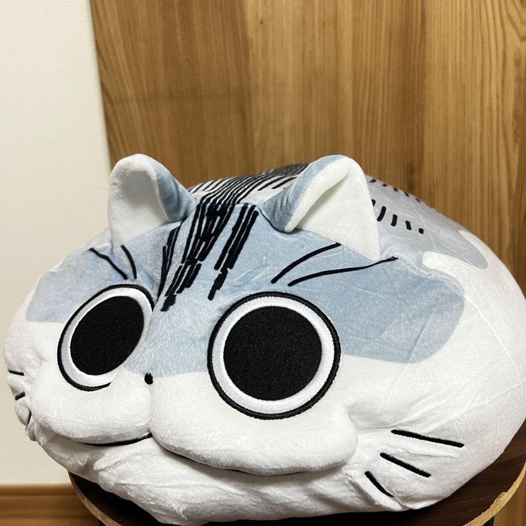 夜は猫といっしょ まんまるもちもちクッション ぬいぐるみ